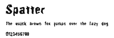 Spatter Preview