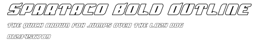 Spartaco Bold Outline Preview