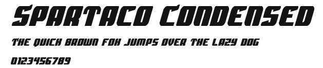 Spartaco Condensed Preview