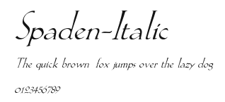 Spaden-Italic Preview