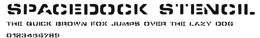 Spacedock Stencil Preview