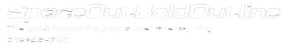 SpaceOutBoldOutline Preview