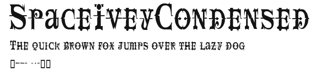 SpaceIveyCondensed Preview