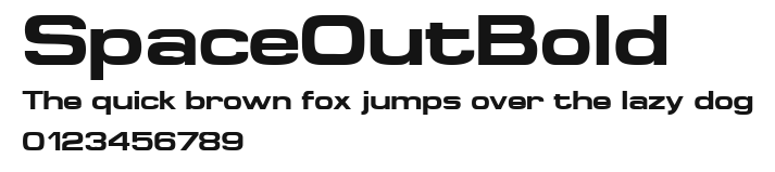 SpaceOutBold Preview