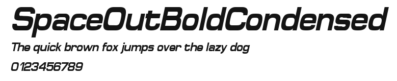 SpaceOutBoldCondensed Preview