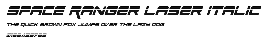 Space Ranger Laser Italic Preview