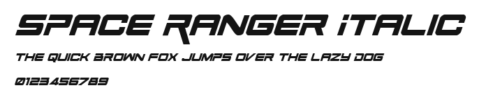 Space Ranger Italic Preview
