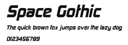 Space Gothic Preview