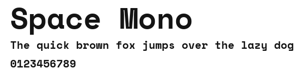 Space Mono Preview
