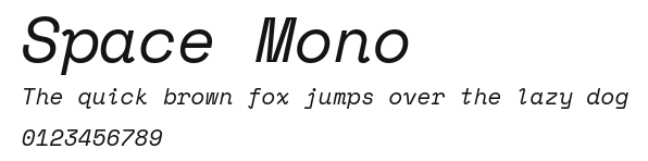 Space Mono Preview