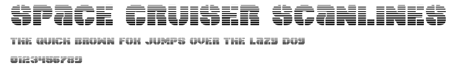 Space Cruiser Scanlines Preview
