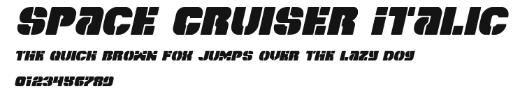 Space Cruiser Italic Preview