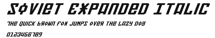 Soviet Expanded Italic Preview