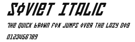 Soviet Italic Preview