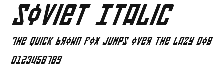 Soviet Italic Preview