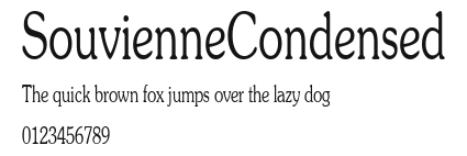 SouvienneCondensed Preview