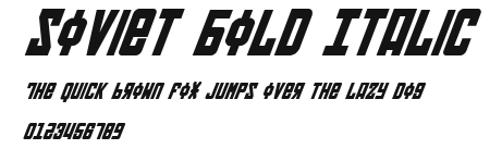 Soviet Bold Italic Preview