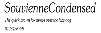 SouvienneCondensed Preview