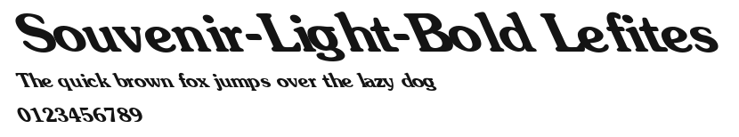 Souvenir-Light-Bold Lefites Preview
