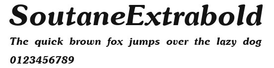 SoutaneExtrabold Preview