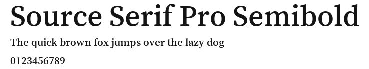 Source Serif Pro Semibold Preview