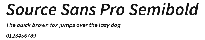 Source Sans Pro Semibold Preview