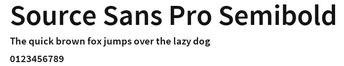 Source Sans Pro Semibold Preview