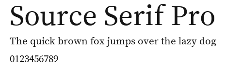 Source Serif Pro Preview