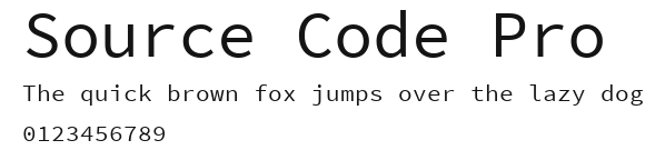 Source Code Pro Preview
