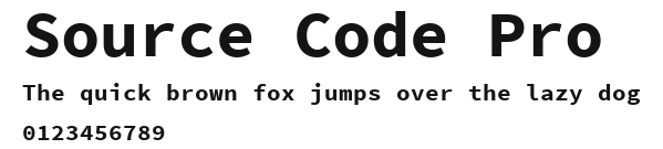 Source Code Pro Preview