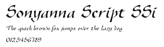 Sonyanna Script SSi Preview
