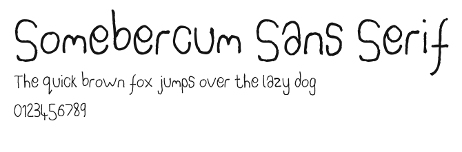 Somebercum Sans Serif Preview