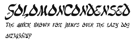 SolomonCondensed Preview