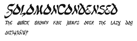 SolomonCondensed Preview