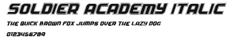 Soldier Academy Italic Preview