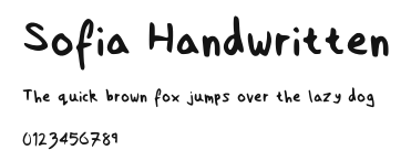 Sofia Handwritten Preview