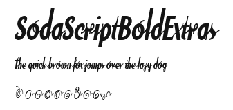 SodaScriptBoldExtras Preview