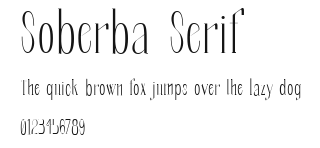 Soberba Serif Preview
