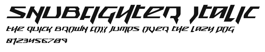 Snubfighter Italic Preview