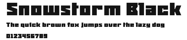 Snowstorm Black Preview