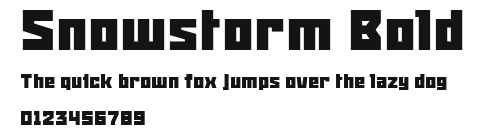 Snowstorm Bold Preview