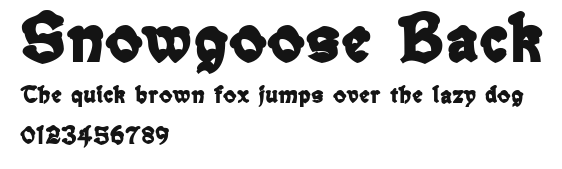 Snowgoose Back Preview