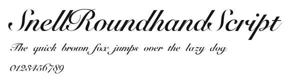 SnellRoundhandScript Preview