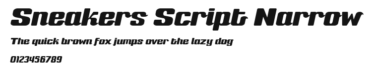 Sneakers Script Narrow Preview