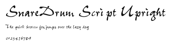 SnareDrum Script Upright Preview