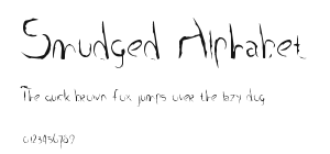 Smudged Alphabet Preview