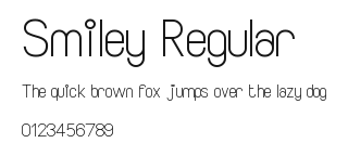 Smiley Regular Preview