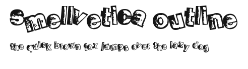 Smellvetica Outline Preview