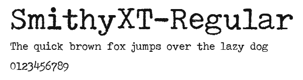 SmithyXT-Regular Preview