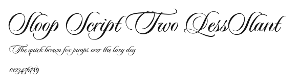 Sloop Script Two LessSlant Preview